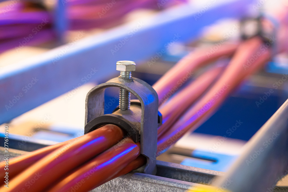 Fasteners for wiring. Cable clamp. Wiring. Wire fasteners. Clamps of
