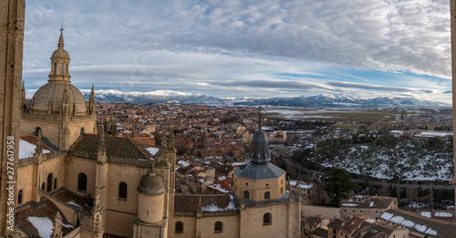 The city of Segovia taken from the Cathedral