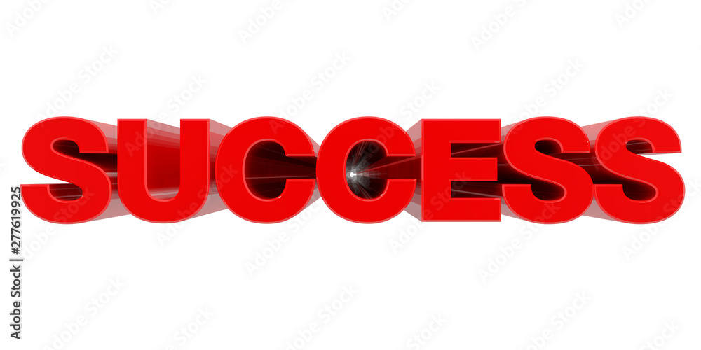 SUCCESS word on white background 3d rendering SUCCESS word on white background 3d rendering