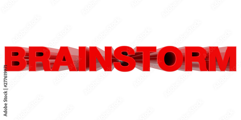 BRAINSTORM word on white background 3d rendering BRAINSTORM word on white background 3d rendering
