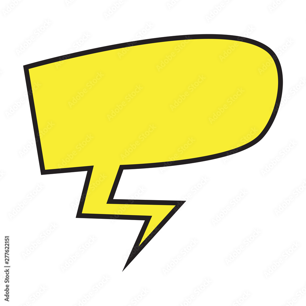 Comic bubble chat on a white background - Vector Comic bubble chat on a white background - Vector