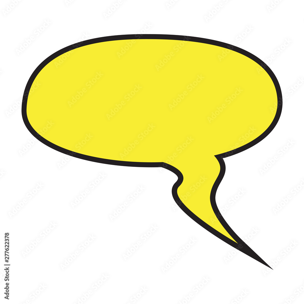 Comic bubble chat on a white background - Vector Comic bubble chat on a white background - Vector