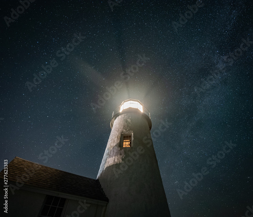Milky Way over a Lighthouse