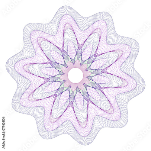 Watermark guilloche security design background diploma, certificate,