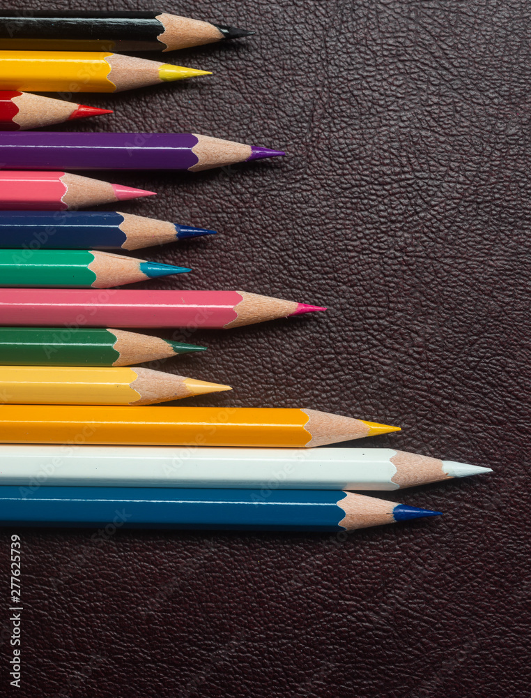 Diversity and LGBT - Still Life Conceptual - Color Pencils on isolated backround. Shallow depth of field Diversity and LGBT - Still Life Conceptual - Color Pencils on isolated backround. Shallow depth of field