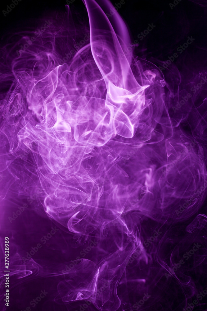 Toxic purple smoke.