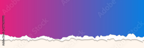 Blue and purple paper background with ragged edge
