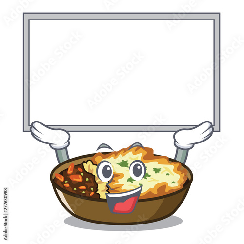 Up board gratin is served into character plates