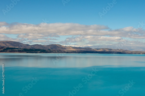 Beautiful South Island scenery around The Southern Alps and Lake Pupuki