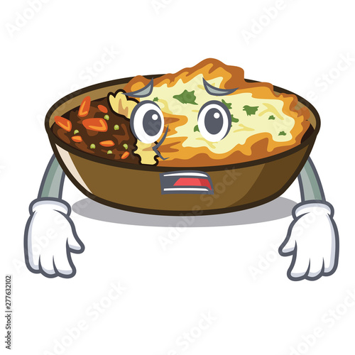 Afraid gratin in the a mascot shape