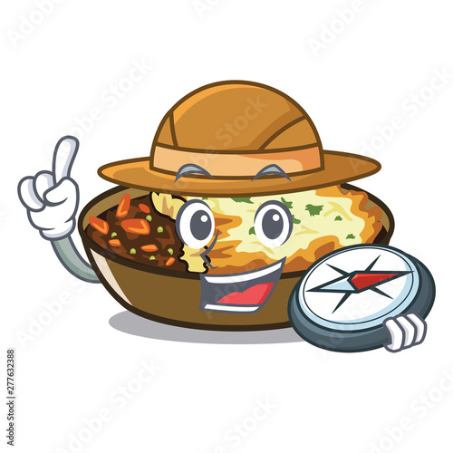 Explorer gratin in the a mascot shape