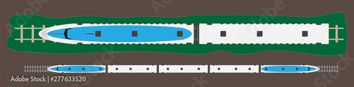 Top View of High Speet train