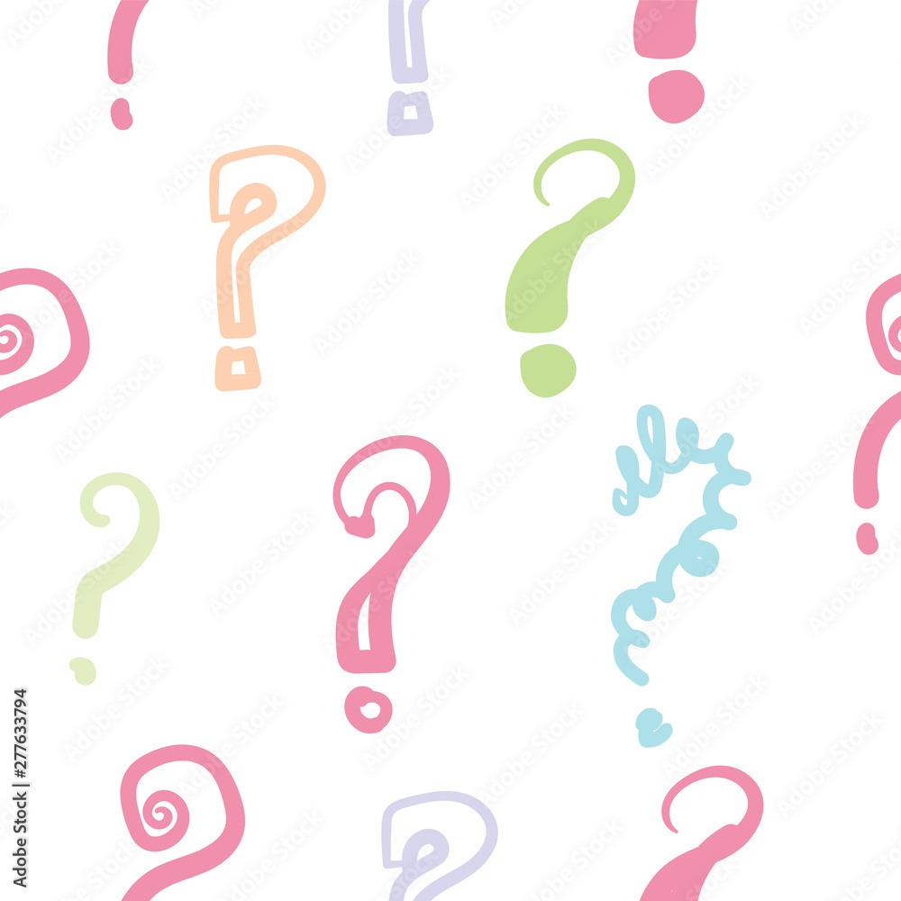 question mark pattern doodle handdrawn style question mark pattern doodle handdrawn style
