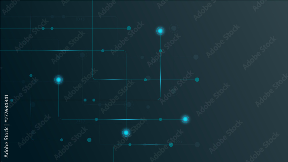 Abstract geometric connect lines and dots.Simple technology graphic background.Illustration Vector design Network and Connection concept.