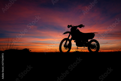 Dirtbike sunset