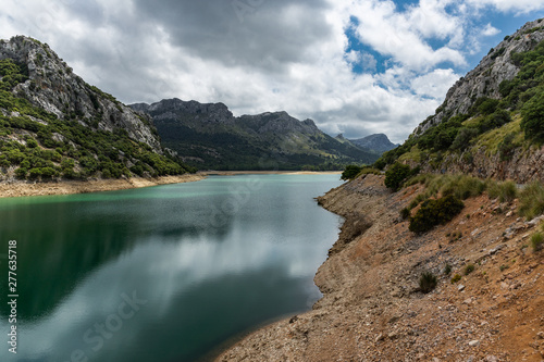 Lake in Sierra de Tramuntana mountains on Mallorca island