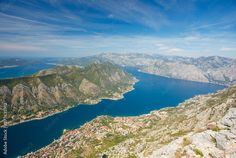 Obraz premium Kotor, Montenegro. Seen from above