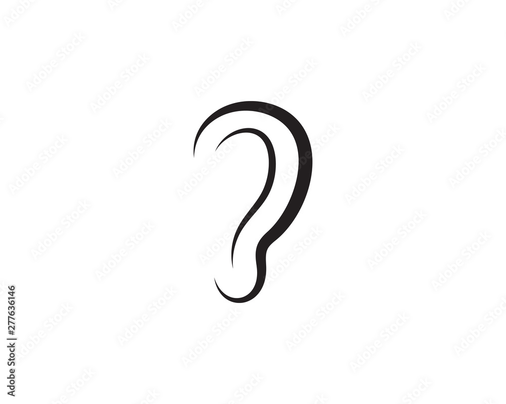 Hearing Logo Template vector icon Hearing Logo Template vector icon