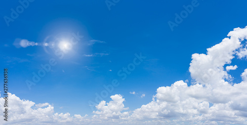 Fototapeta Naklejka Na Ścianę i Meble -  Blue sky and clouds natural background.