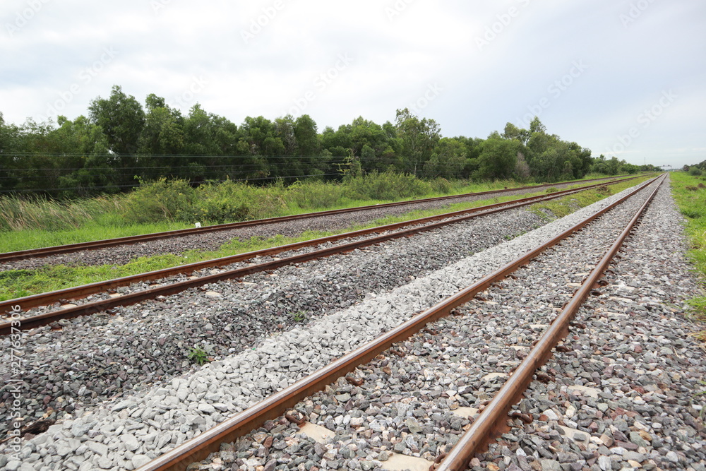 railway in countryside can go to north of Thailand by this way