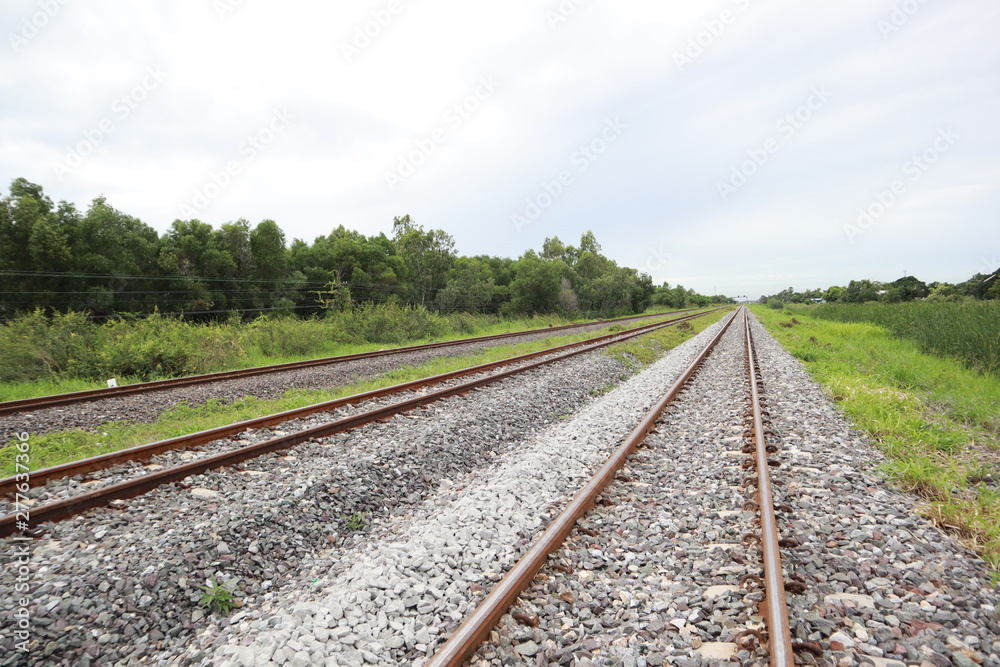 railway in the countryside Thailand