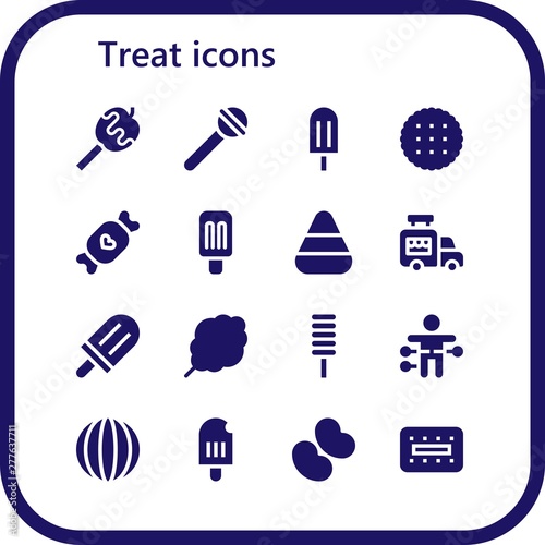 treat icon set