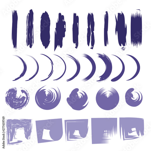 abstract paint brush stroke cartoon