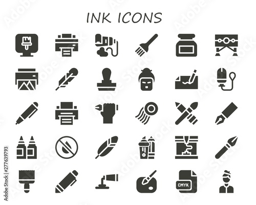 ink icon set