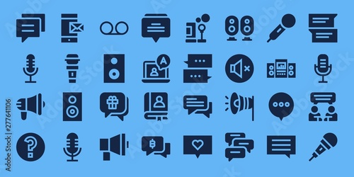 speak icon set