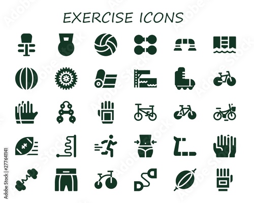 exercise icon set