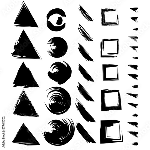 abstract paint brush stroke cartoon