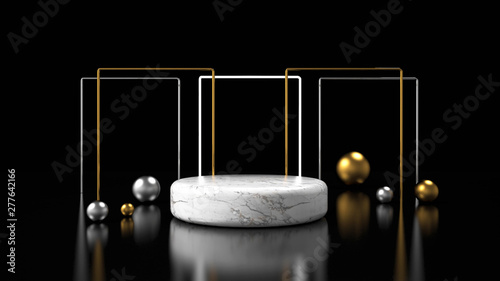 modern minimalist mockup podium display