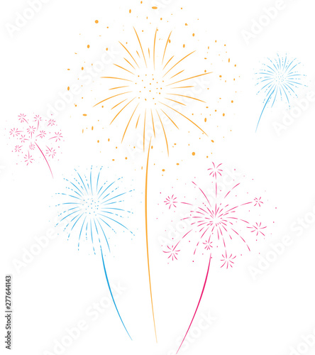 Fireworks festive and event background 