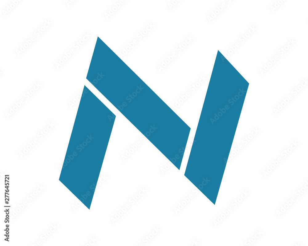 Obraz premium N letter logo icon template 1