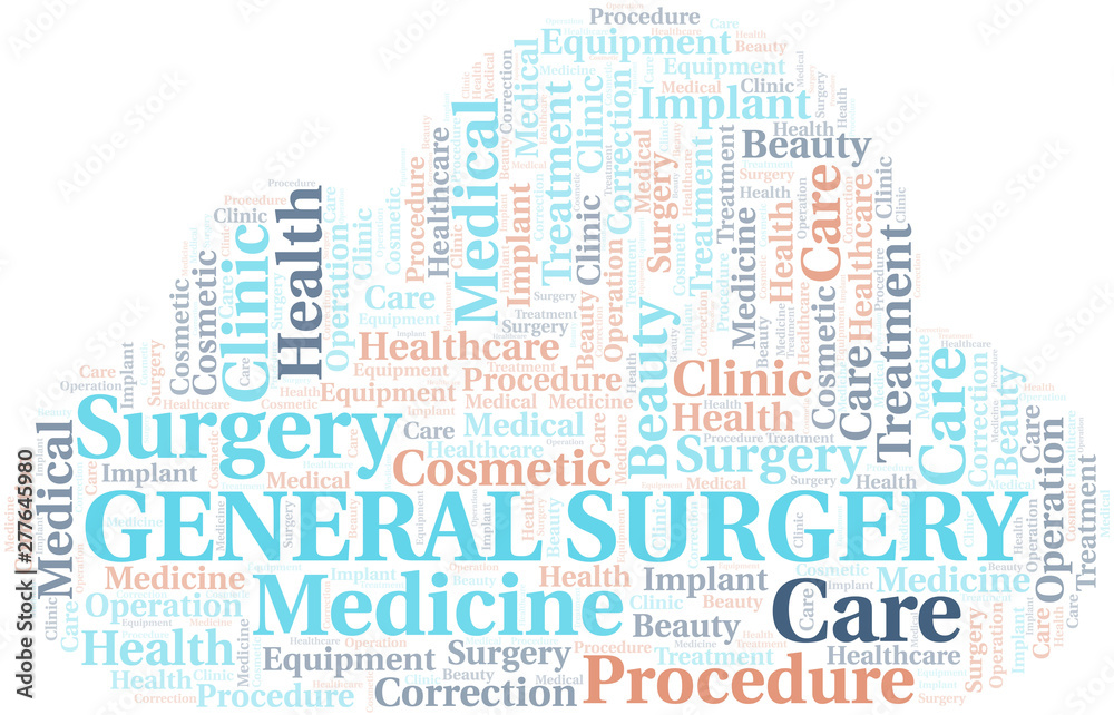 General Surgery word cloud vector made with text only. General Surgery word cloud vector made with text only.