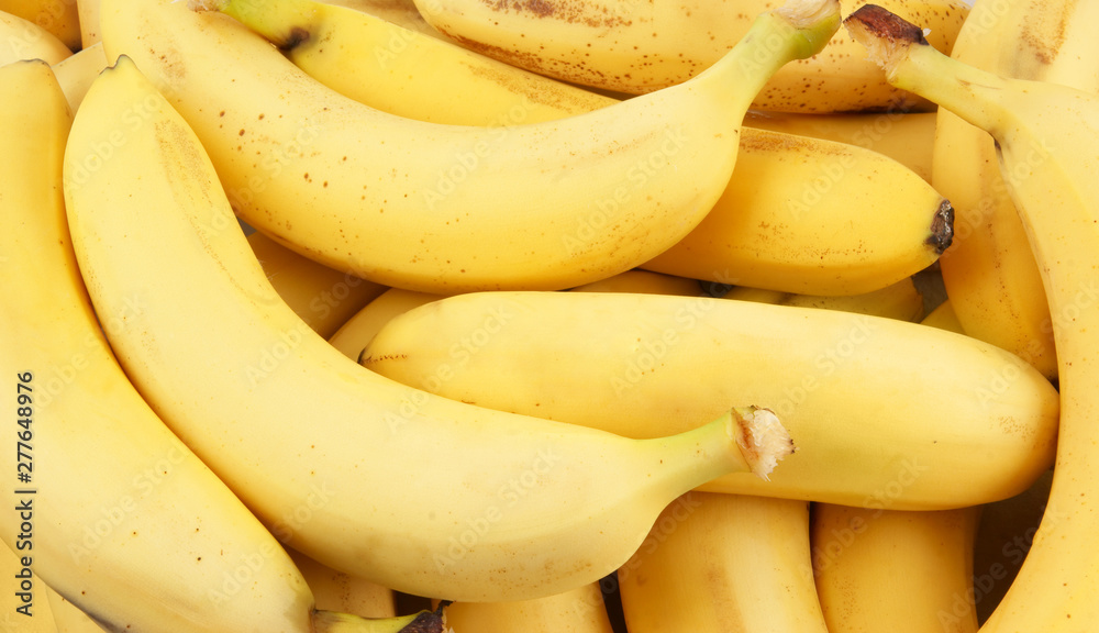 Fresh bananas background 