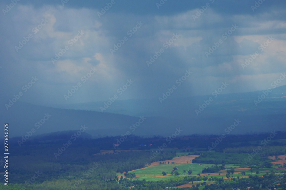 Obraz premium raining landscape