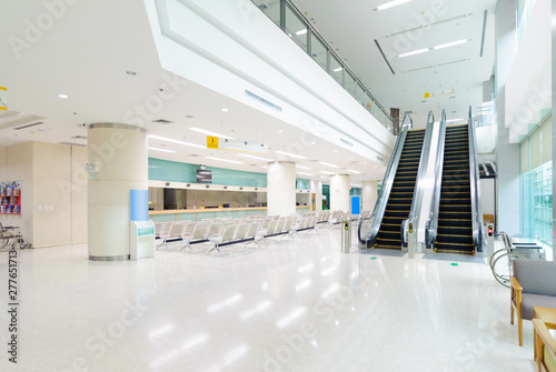 Interior of luxury hospital hall