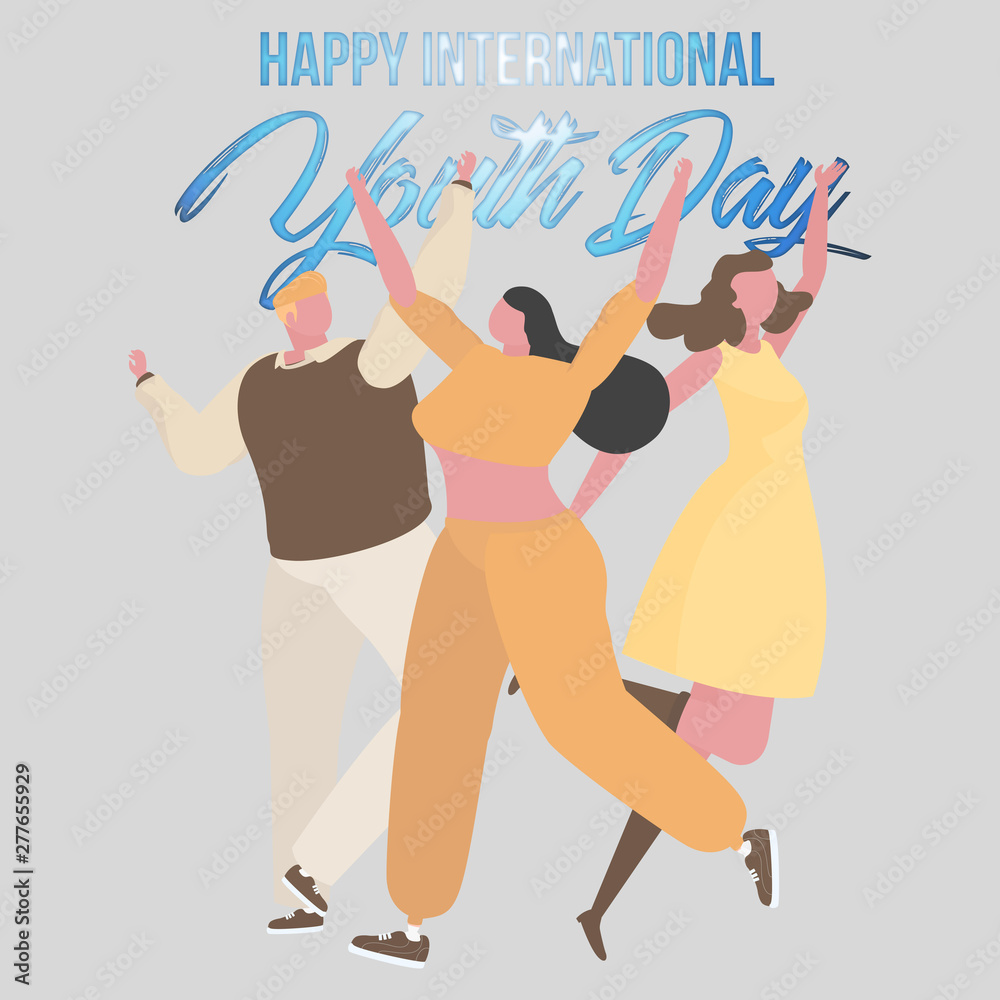 Collection of Happy International Youth Day Celebration