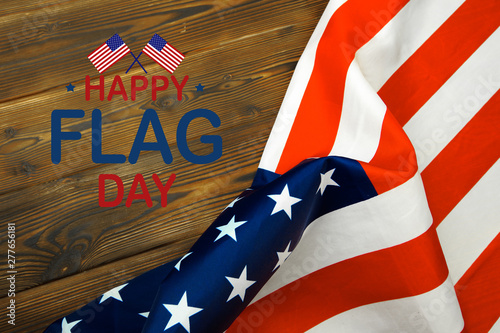 Fototapeta Naklejka Na Ścianę i Meble -  Happy American Flag Day background .