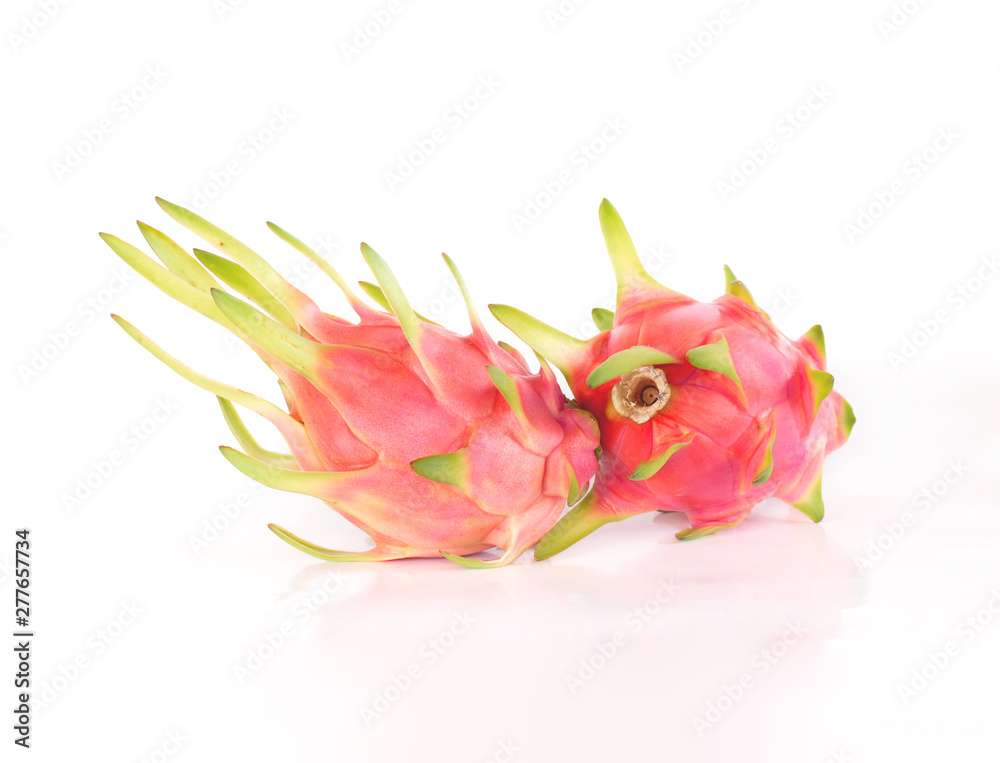 Dragon fruit or pitaya fruit on white background Dragon fruit or pitaya fruit on white background