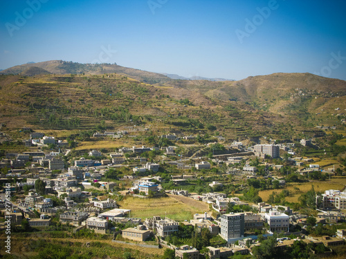 View to Jibla old city and former synagogue in Yemen photo