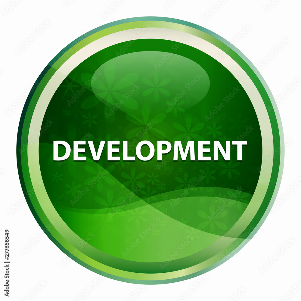 Development Natural Green Round Button Development Natural Green Round Button