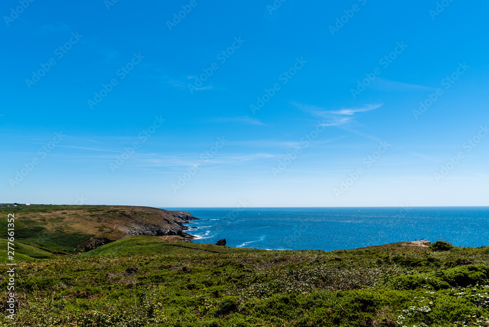 Seascape with cliffs in Pointe du Raz Seascape with cliffs in Pointe du Raz