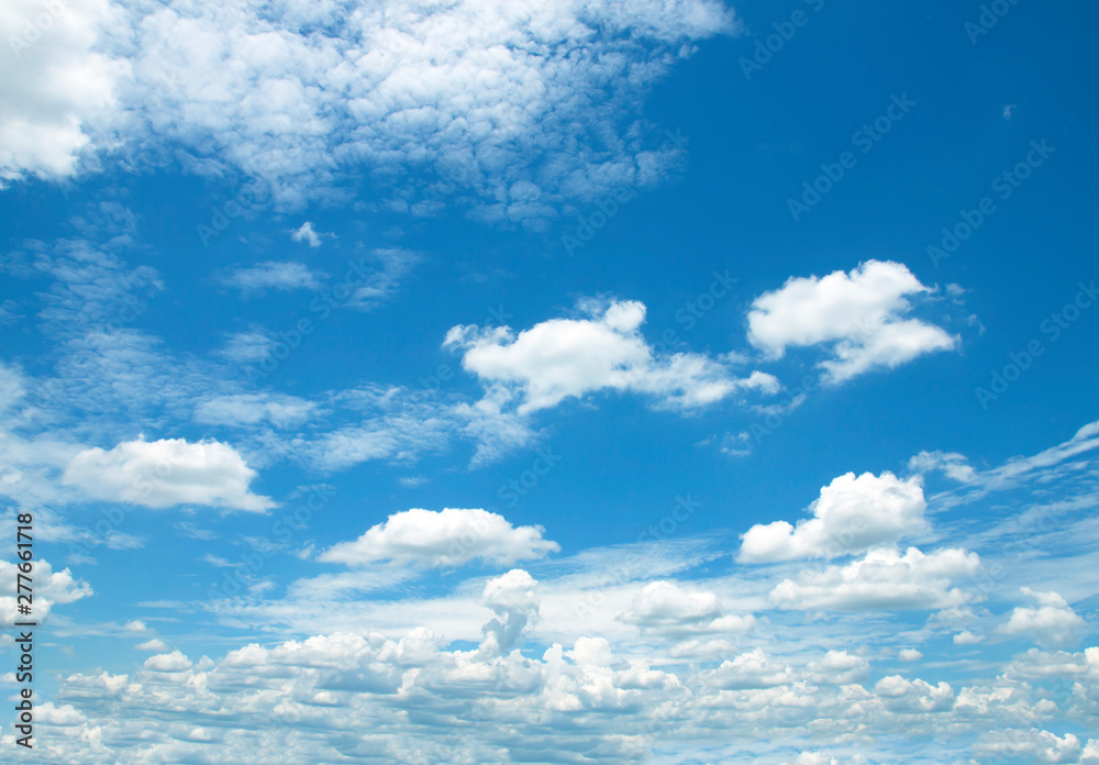 Air clouds in the blue sky