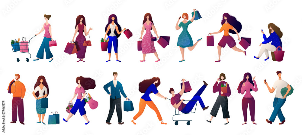 People Shopping Concept