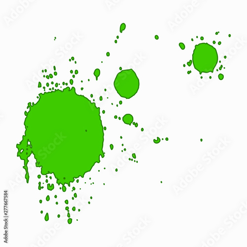 colored blots icon. Flat isolated illustration for your web design.