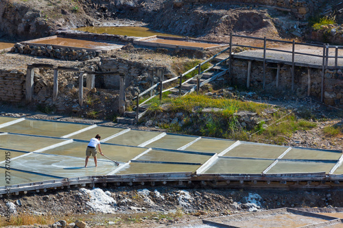 Fototapeta Naklejka Na Ścianę i Meble -  Old salt flats, Añana, Salt Valley, Alava, The Basque Country, Spain, Europe