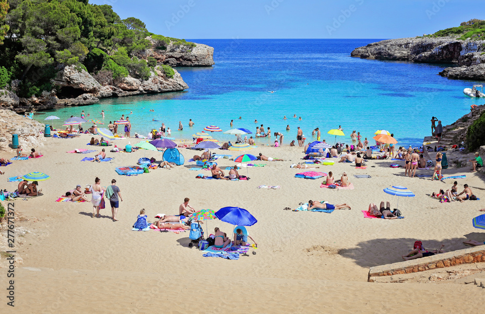 sunny day on beach, Mallorca, Spain