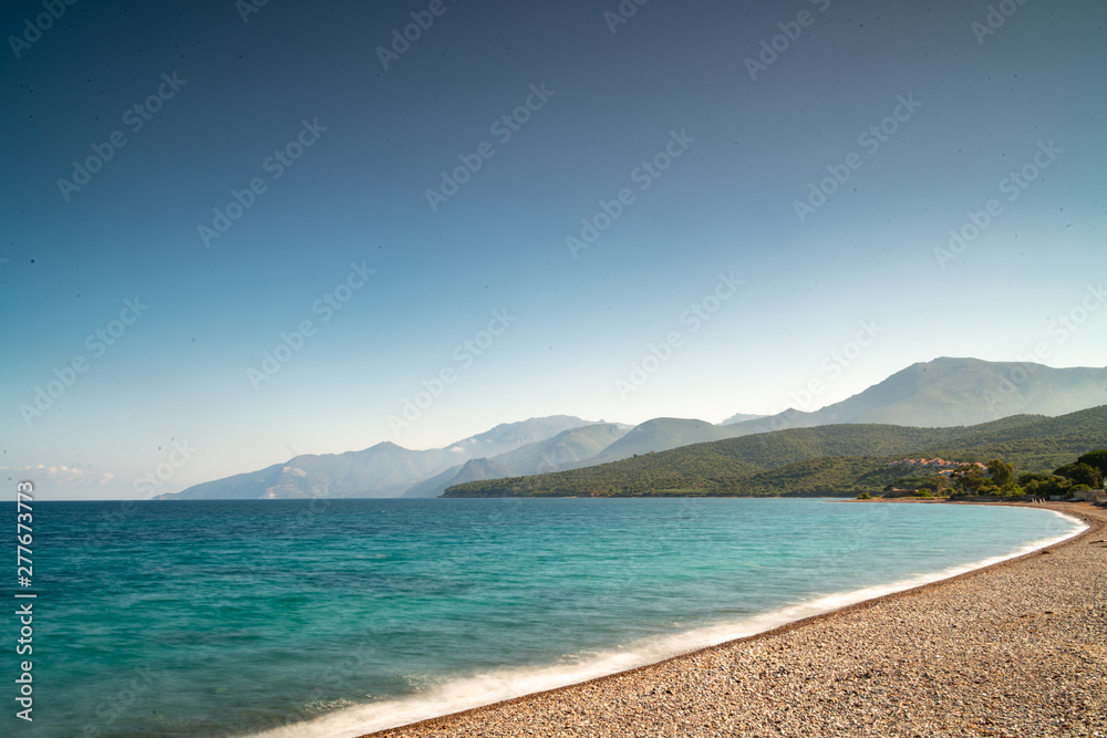 Beach in the Gulf of Saint Florent, Corsica